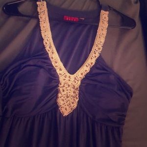 Stunning deep purple semi formal dress